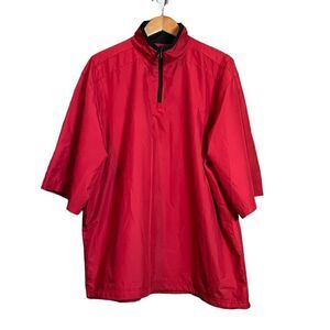 Mike weir red 1/2 sleeve wind breaker‎